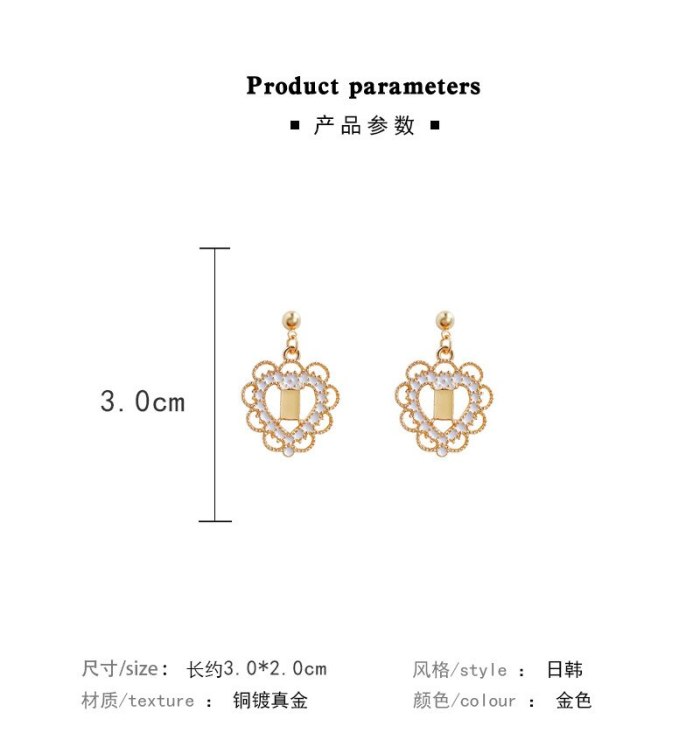 Wholesale Sterling Silver Pin Baroque Love Earrings Stud Earrings Pattern Earrings Women Earrings Dropshipping Gift