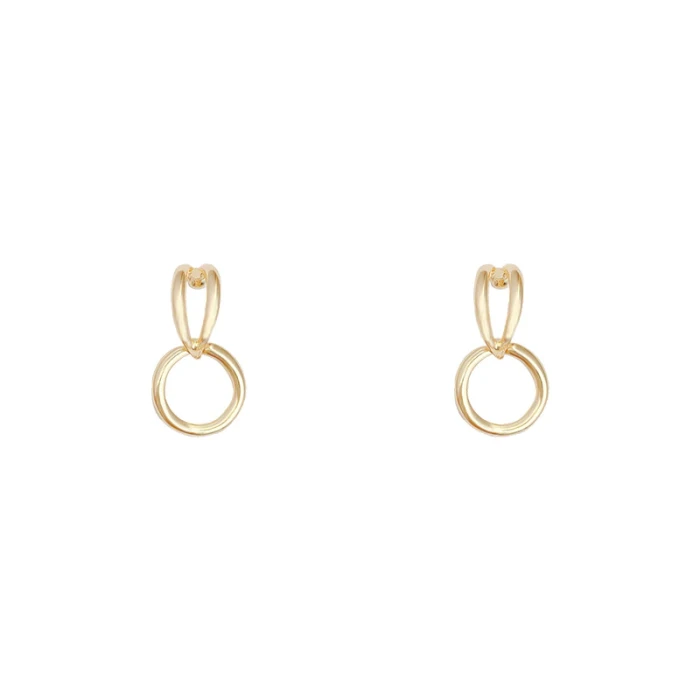 Wholesale Sterling Silvers Pin Round Fashion Earrings Female Women Petite Earrings Drop Shipping Gift