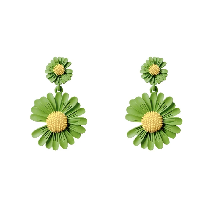 Wholesale 925 Silvers Pin Daisy Stud Earrings Flower Earrings For Women Jewellery Drop Shipping Gift