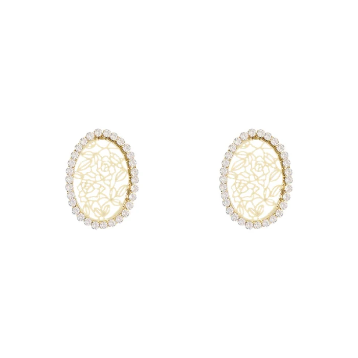 Wholesale 925 Silvers Pin Flower Earrings Female Women Stud Earrings Drop Shipping Gift