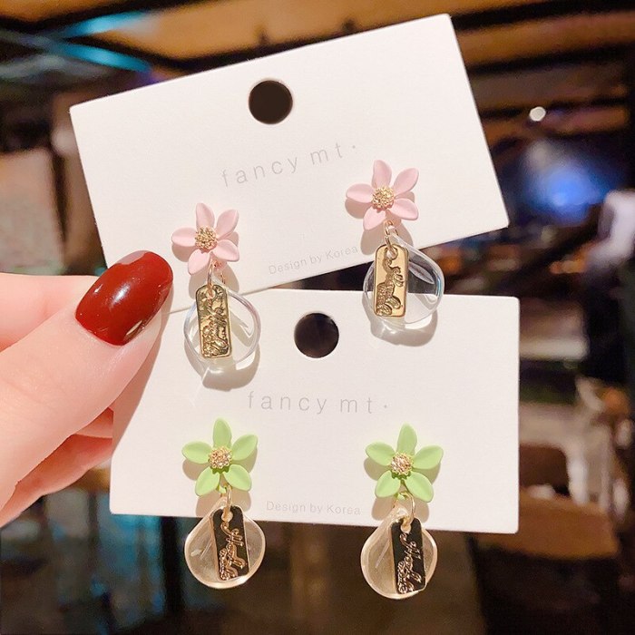 Wholesale 925 Silvers Pin Flower Earrings Crystal Ear Studs Earrings For Women Drop Shipping Gift
