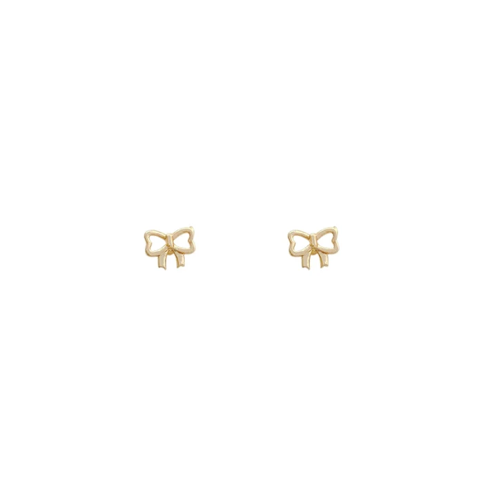 Wholesale New Bow Earrings For Women 925 Silvers Stud Earrings Drop Shipping Gift