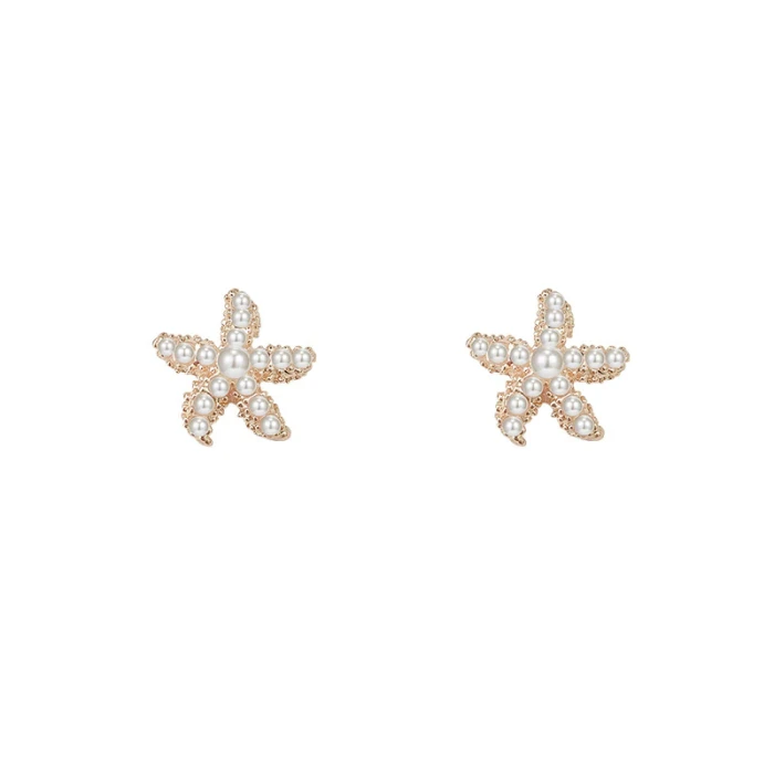 Wholesale 925 Silvers Pin Starfish Stud Earrings Eardrops Drop Shipping Gift