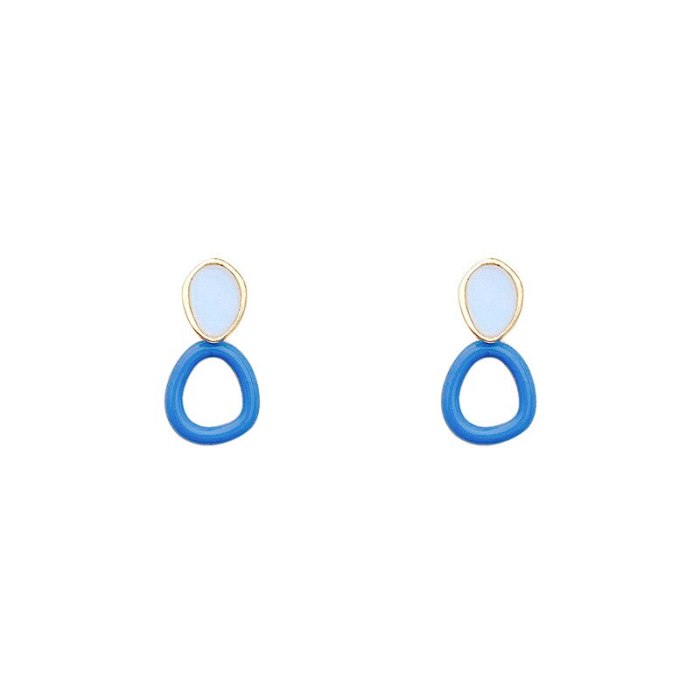 Wholesale New Blue Color Earrings Ear Studs Earrings Drop Shipping Women Gift