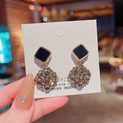 Wholesale Sterling Silvers Needle Geometric Earrings Female Stud Earrings Drop Shipping Women Gift
