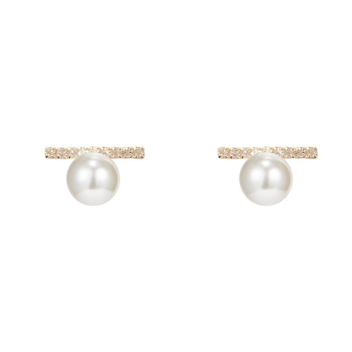 Wholesale 925 Silvers Pearl Stud Earrings New Earrings Dropshipping Gift