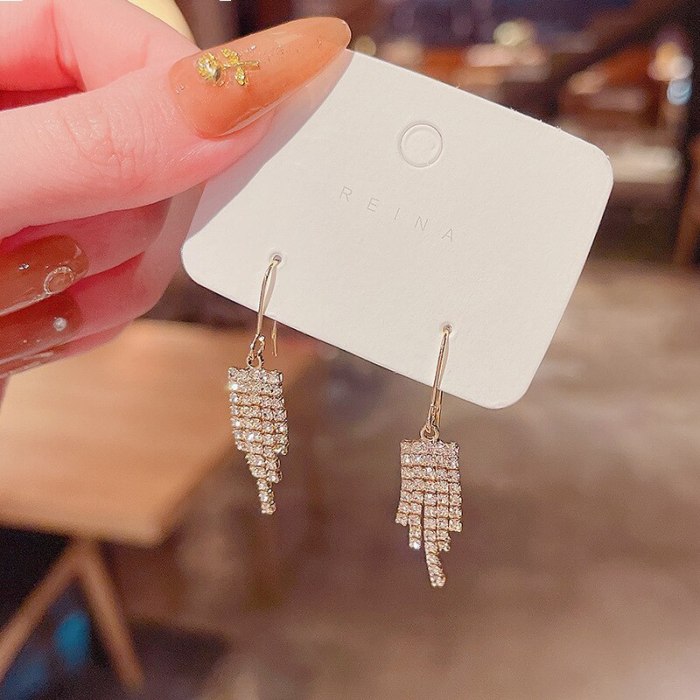 Wholesale Sterling Silvers Pin New Earrings Women's Long Tassel Earrings Dropshipping Gift