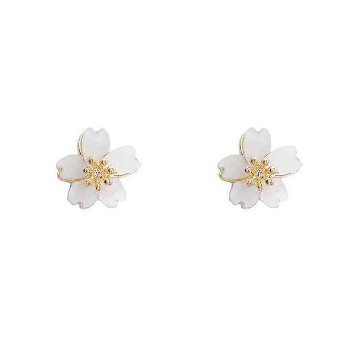 Wholesale Flower Earrings Stud Earrings for Women 925 Silvers Pin Ear Jewelry Dropshipping Gift