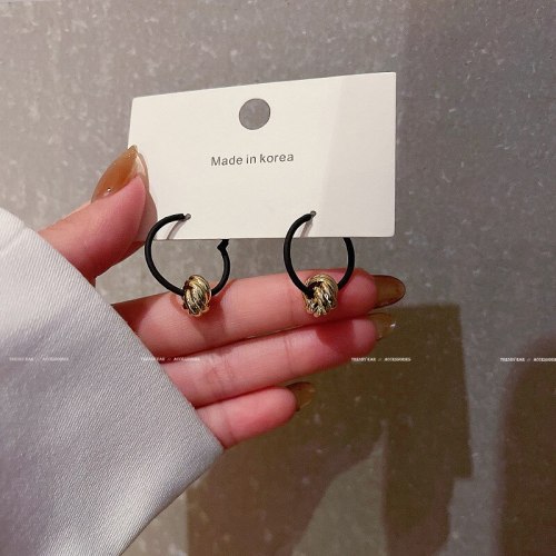 Wholesale Sterling Silvers Pin round Ring Earrings Female Women Stud Earrings Dropshipping Gift