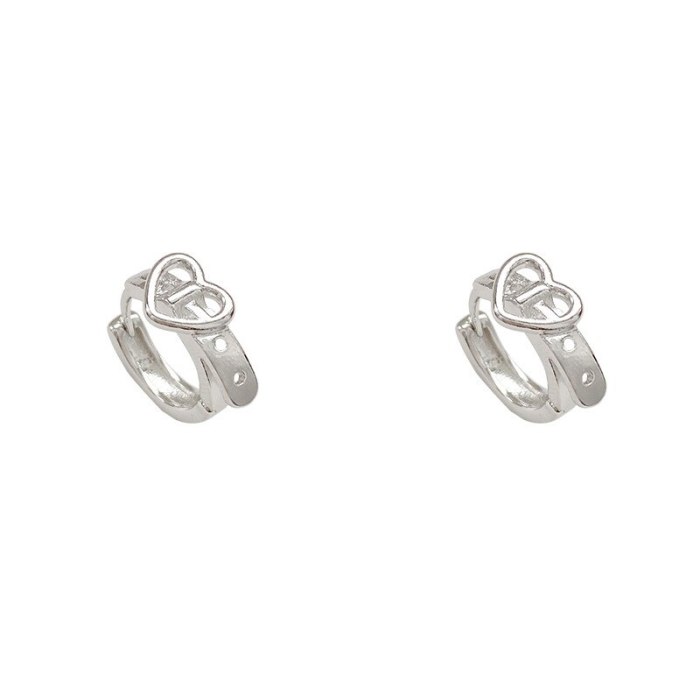 Wholesale Belt Ear Clip 925 Silvers Pin Earrings Stud Dropshipping Gift