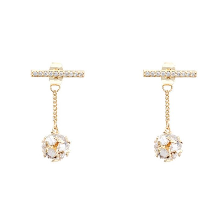 Drop Shipping Sterling Silvers Post Earrings Female Women Girl Lady Pendant Earrings Gift  Jewelry
