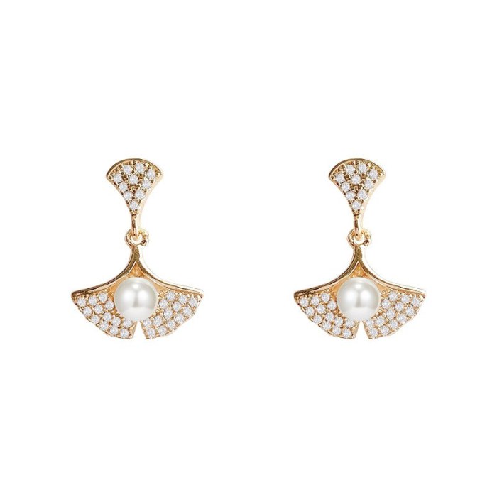Drop Shipping Sterling Silvers Post New Skirt Earrings Female Women Girl Lady Stud Earrings Gift  Jewelry