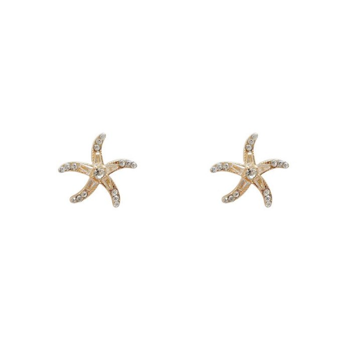 Drop Shipping 925 Silvers Pin Earrings New Starfish Earrings Women's Earrings Gift  Jewelry