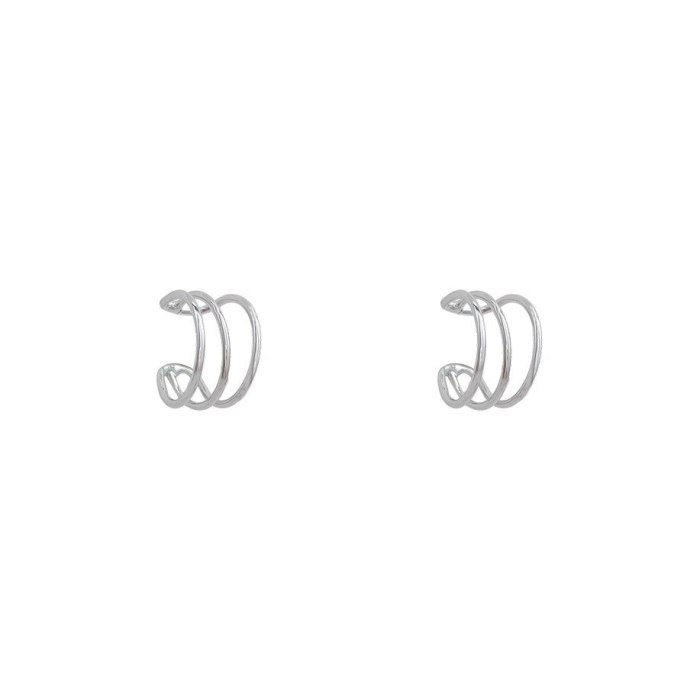 Drop Shipping New Ear Clip Round Earrings For Women Gift  Jewelry
