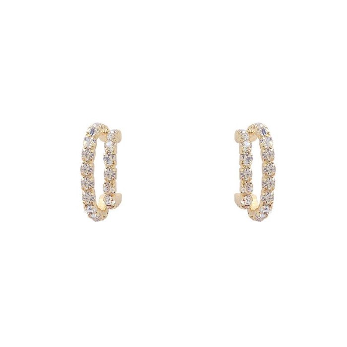 Drop Shipping Sterling Silvers Post Round Ring Earrings Female Women Girl Lady Stud Earrings Gift  Jewelry