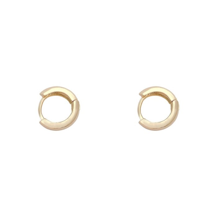 Drop Shipping 925 Silvers Post Circle Ear Studs Ear Clip Earrings For Women Earrings Gift  Jewelry