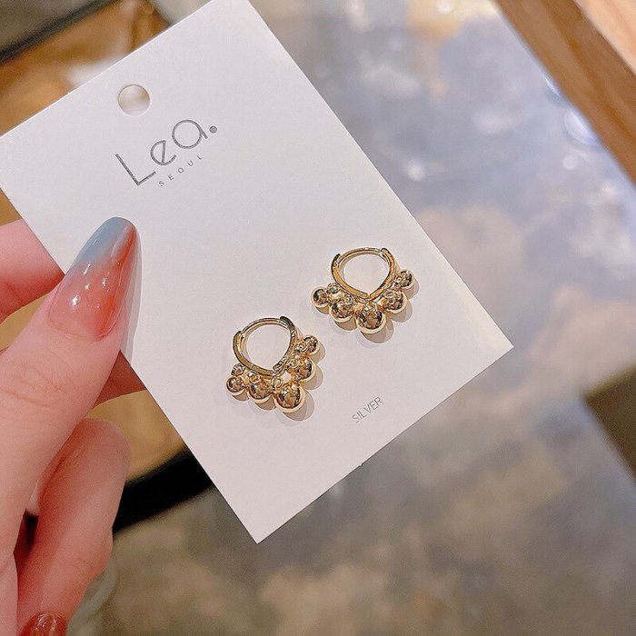 Drop Shipping Drop-Shaped Ball Pendant Earrings For Women Sterling Silvers Post Ear Studs Earrings Gift  Jewelry