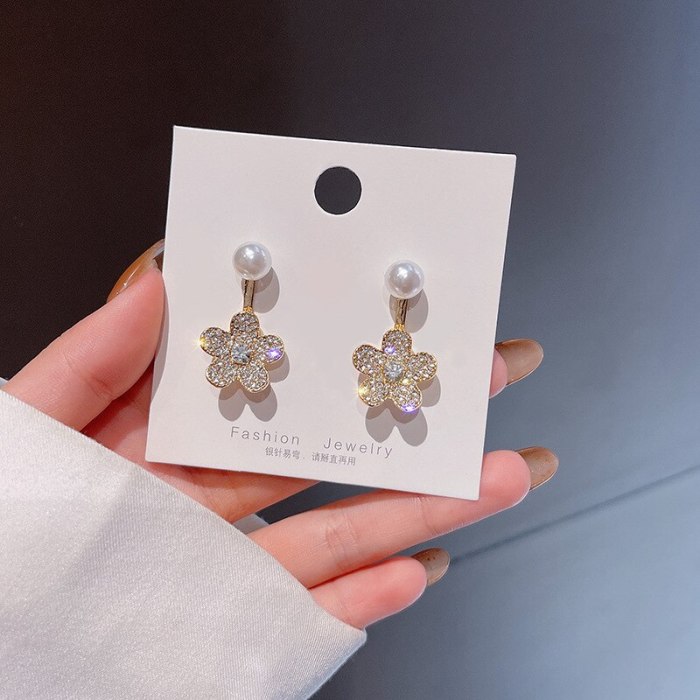 Drop Shipping Sterling Silvers Post New Flower Earrings Ear Studs Gift  Jewelry