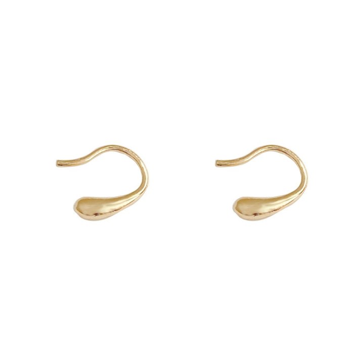Drop Shipping New Ear Hole Ear Clip Earrings Female Women Girl Lady Stud Earrings Gift  Jewelry