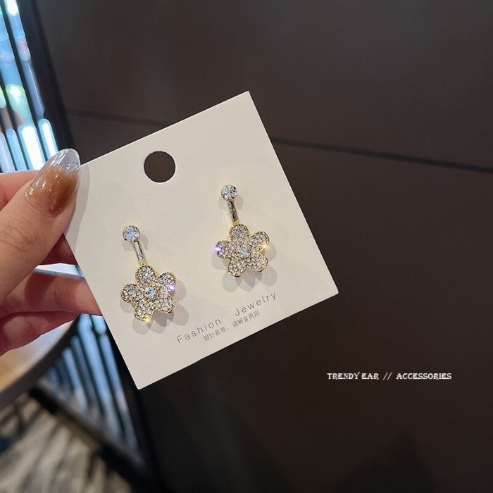 Drop Shipping Sterling Silvers Post New Flower Earrings Ear Studs Gift  Jewelry