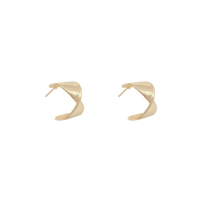 Sterling Silver Post Gold Earrings Female Stud Earrings