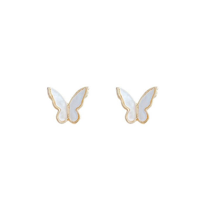 Wholesale 925 Silver Post Fritillary Butterfly Studs Female Women Earrings  Dropshipping Jewelry Gift