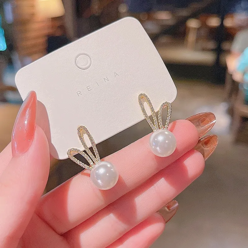 Wholesale Sterling Silver Post New Ear Earrings Female Women Stud Earrings  Dropshipping Jewelry Gift