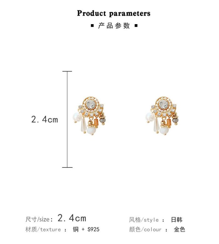 Wholesale Sterling Silver Post Tassel Eardrops Female Women Earrings  Dropshipping Jewelry Gift