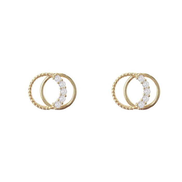 Wholesale Fashion Earrings Women's Diamond Stud Earrings 925 Silver Pin Earrings  Dropshipping Jewelry Gift