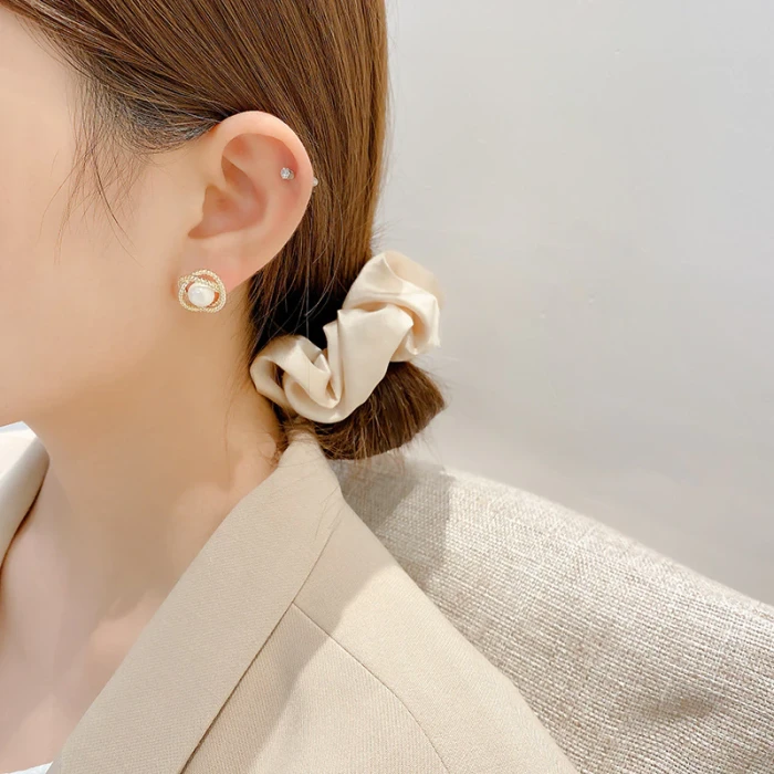 Wholesale S925 Silver Pearl Stud Earrings Fashion Earrings  Dropshipping Jewelry Gift