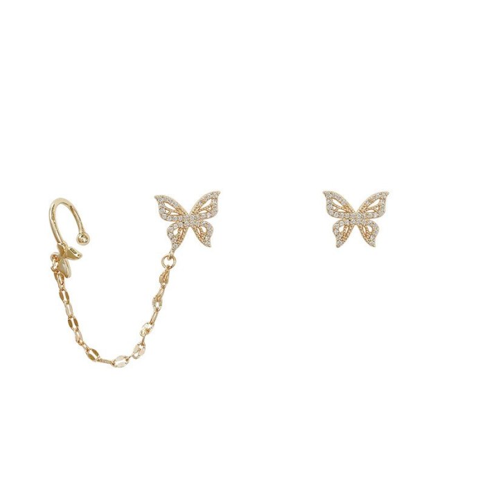 Wholesale Sterling Silver Post Butterfly Studs Ear Clip Earrings Female Women Earrings  Dropshipping Jewelry Gift
