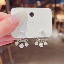 Wholesale Sterling Silver Post Pearl Earrings New Studs Dropshipping Jewelry Women Fashion Gift