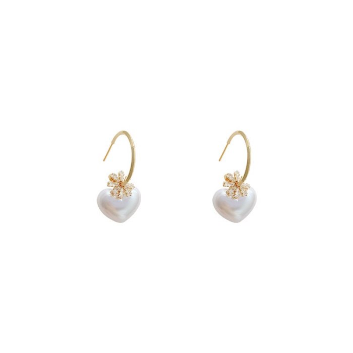 Wholesale Sterling Silver Post New Love Pendant Women Stud Earrings Dropshipping Jewelry Women Fashion Gift