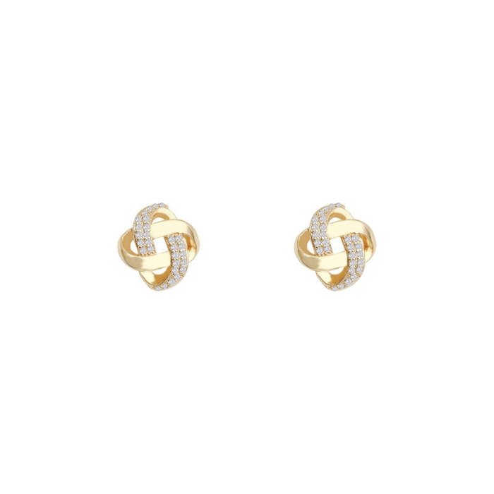 Wholesale Sterling Silver Post New Flower Women Stud Earrings Dropshipping Jewelry Women Fashion Gift