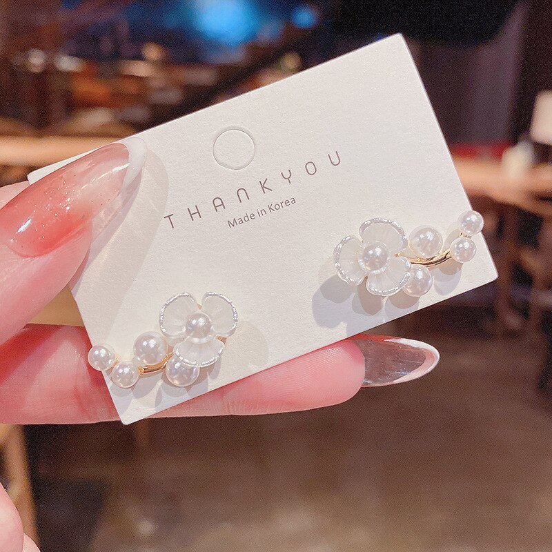 Wholesale Sterling Silver Post Flower Women Stud Earrings Dropshipping Jewelry Women Fashion Gift