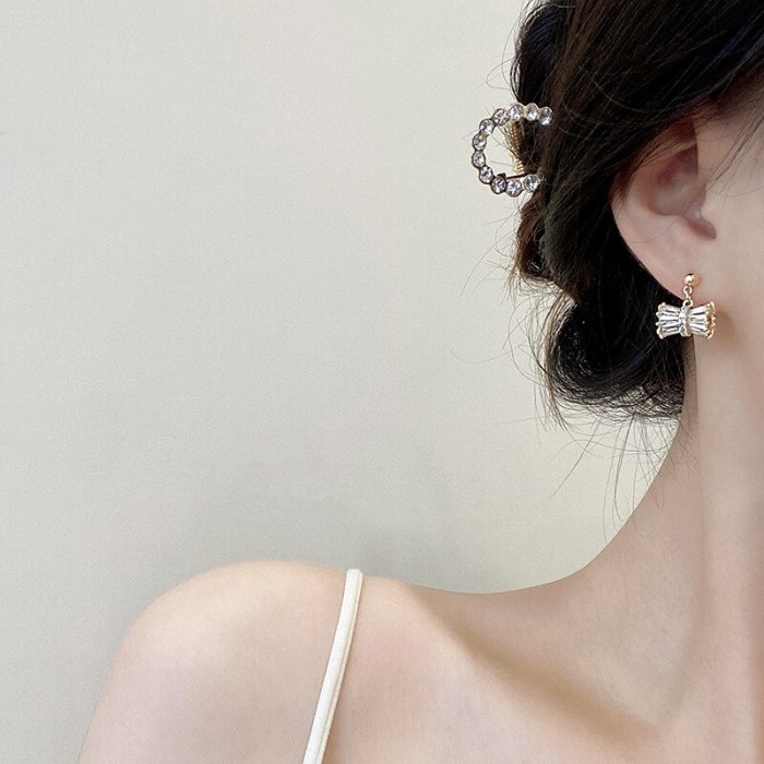 Wholesale Sterling Silver Post Lollipop Zircon Women Stud Earrings Dropshipping Jewelry Women Fashion Gift