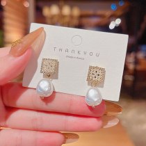 Wholesale Sterling Silver Post Pearl Women Stud Earrings Dropshipping Jewelry Women Fashion Gift
