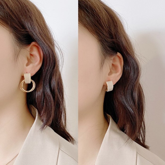 Wholesale 925 Silver Stud Earrings Women's Round Earrings Opal Earrings Dropshipping Jewelry Women Fashion Gift