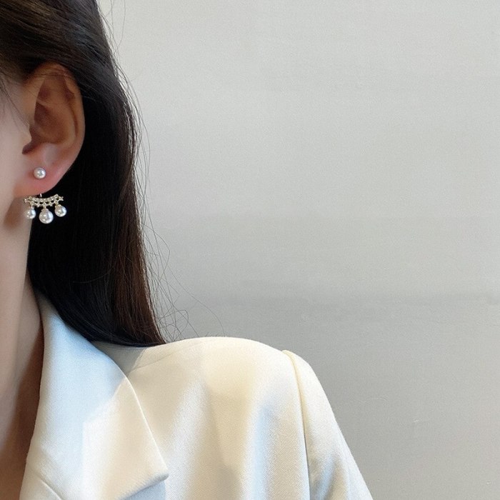 Wholesale Sterling Silver Post Pearl Earrings New Studs Dropshipping Jewelry Women Fashion Gift