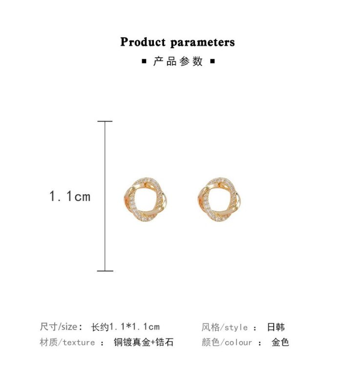 Wholesale Sterling Silver Post Circle Studs Women Earrings Dropshipping Jewelry Women Fashion Gift