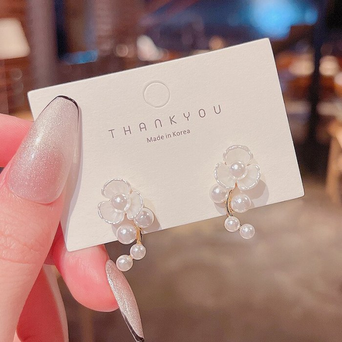 Wholesale Sterling Silver Post Flower Women Stud Earrings Dropshipping Jewelry Women Fashion Gift