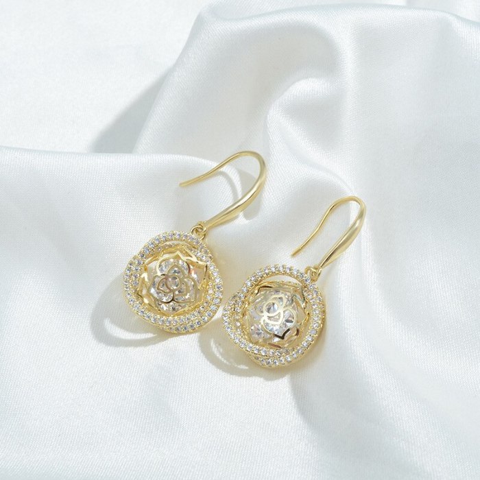 Wholesale Zircon Earrings Sterling Silver Post Earrings For Women Jewelry Women Gift