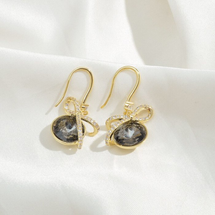 Wholesale Bow Earrings Sterling Silver Post Earrings Women Accessories Jewelry Women Gift