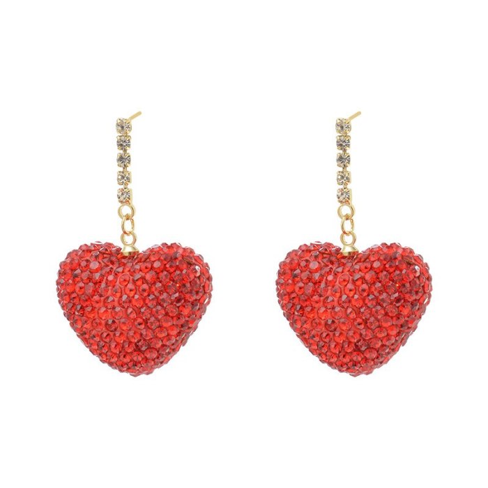Wholesale Sterling Silver Post Earrings Peach Heart Stud Earring Jewelry Women Gift