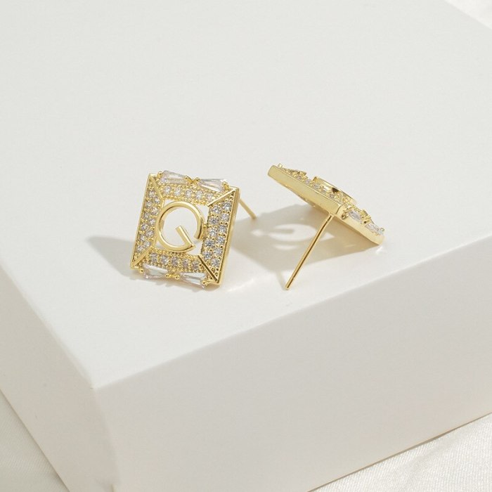 Wholesale Zircon Stud Earrings For Women Sterling Silver Post Earrings Eardrops Jewelry Women Gift