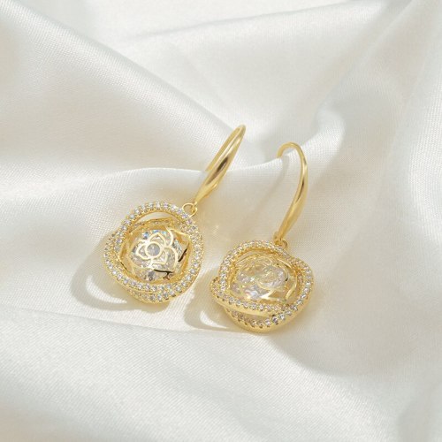 Wholesale Zircon Earrings Sterling Silver Post Earrings For Women Jewelry Women Gift