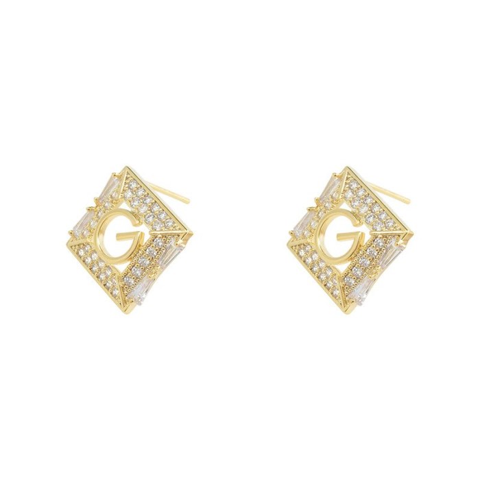 Wholesale Zircon Stud Earrings For Women Sterling Silver Post Earrings Eardrops Jewelry Women Gift