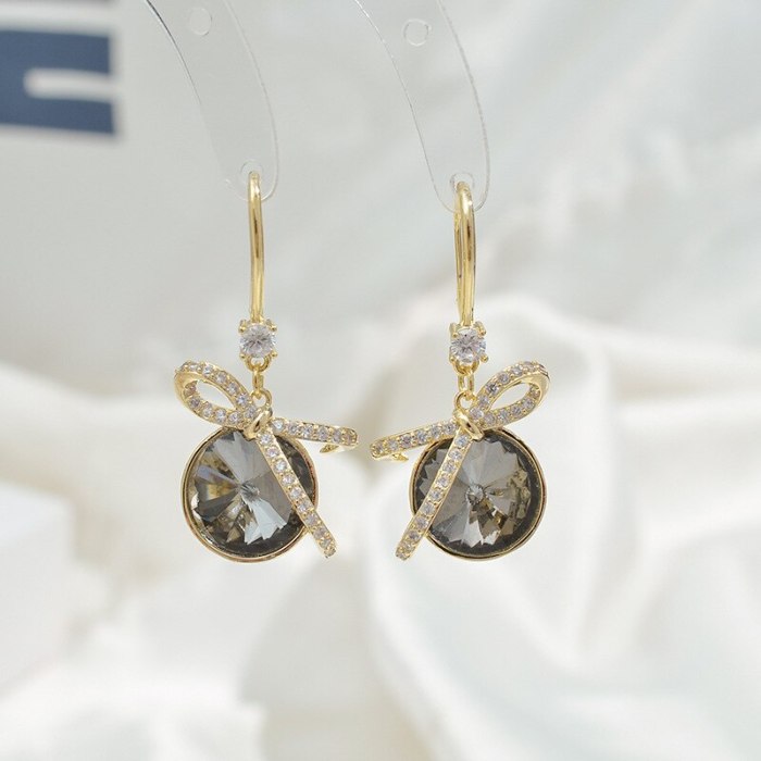 Wholesale Bow Earrings Sterling Silver Post Earrings Women Accessories Jewelry Women Gift