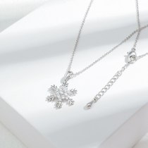 Wholesale New Snowflake Zircon Necklace For Women Chorker Chain Jewelry Dropshipping Jewellery Gift