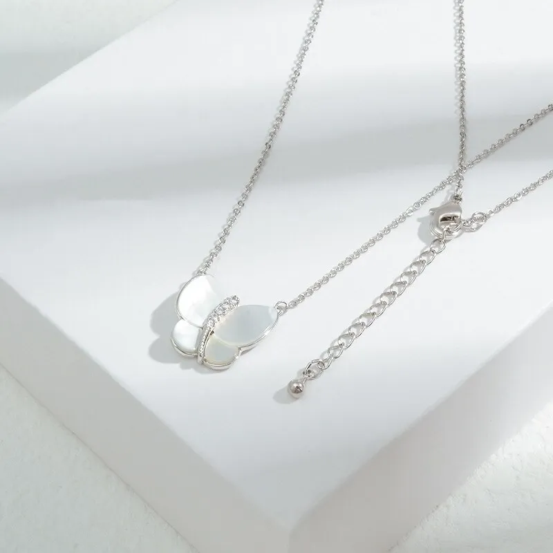 Wholesale Shell Butterfly Necklace For Women Chorker Chain Jewelry Dropshipping Jewellery Gift